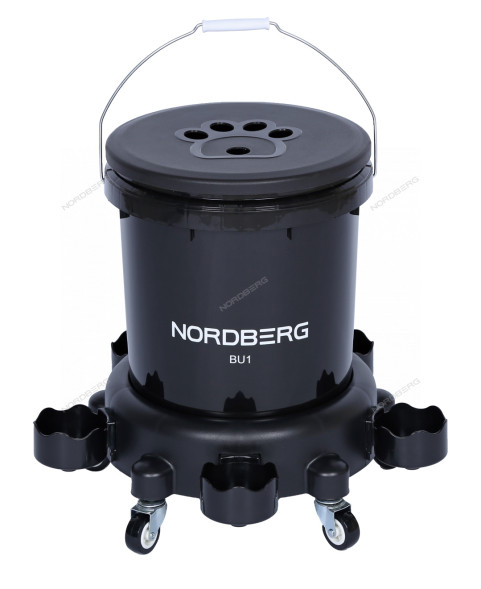 Ведро на колесах NORDBERG BU1 для мойки и детейлинга