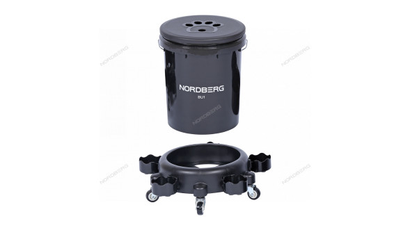 Ведро на колесах NORDBERG BU1 для мойки и детейлинга