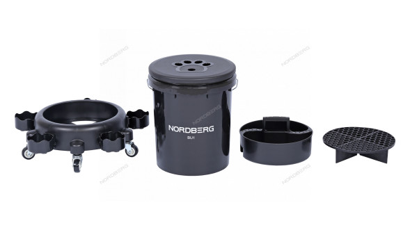 Ведро на колесах NORDBERG BU1 для мойки и детейлинга