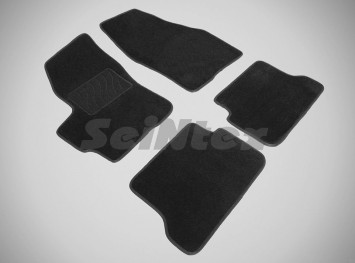 Коврики текстильн. Mazda 3 I 2003-2009г.  /компл.5шт./осн.резин./ LUX