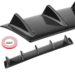 Накладка на задний бампер  "спойлер" 58x15см  черный