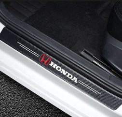 Наклейки защитные на пороги  карбон (60см-2шт; 40см-2шт.)  4шт.  HONDA