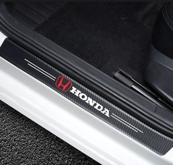 Наклейки защитные на пороги  карбон (60см-2шт; 40см-2шт.)  4шт.  HONDA