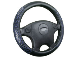 Оплетка на руль   CF  ROMB - М, Чёрный/Синий