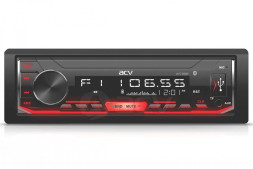 Автомагн.  ACV-816BR  (красный)  USB/SD/FM ресивер Bluetooth