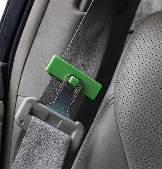 Ограничитель ремня безопасности +держатель Carlife черный