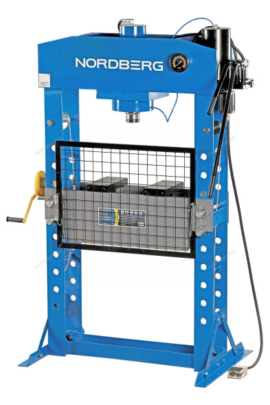 Напольный пресс NORDBERG N3676A с пневмоприводом и защитным экраном
