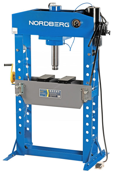 Напольный пресс NORDBERG N3676A с пневмоприводом и защитным экраном