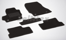 Коврики текстильн. Mazda 3 II 2009-2013г. /компл.5шт./осн.резин./ LUX