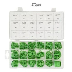 Набор резиновых прокладок (270 шт) зеленые, маслобензостойкие