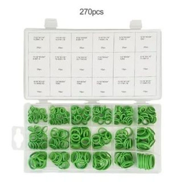 Набор резиновых прокладок (270 шт) зеленые, маслобензостойкие