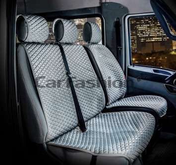 Накидка «PALERMO VAN»  Серый/Серый/Серый (капрон/экокожа)