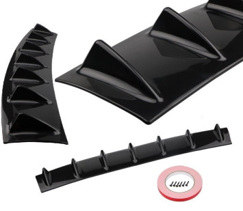 Накладка на задний бампер  &quot;спойлер&quot; 85x14см  черный