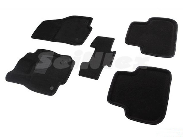 Коврики  VW Tiguan II 2017г- /компл.5шт./осн.резин./ 3D