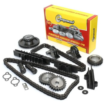 RG Комплект ГРМ  (2-ряд.цепи Евро-2,звездочки,рычаги,успокоители) дв.406-409 с подш. Riginal