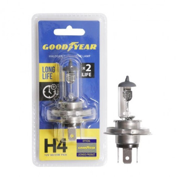 Автолампа GOODYEAR  12V  Н4  60/55W  P43t Long Life - увеличенный срок службы  (блистер