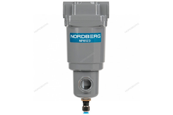 Фильтр воздушный NORDBERG NP8123 (1/2&quot;, 1500 л/мин, 3 мкм, 15 бар)
