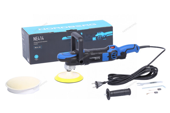 Полировальная машинка NORDBERG NE414-150 (Ø диска 150 мм, 450-1950 об/мин, 1200 Вт)