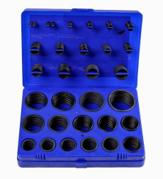 Набор резиновых прокладок (382 шт)  (метрические) 2,8-47.7мм черные (синяя упаковка)