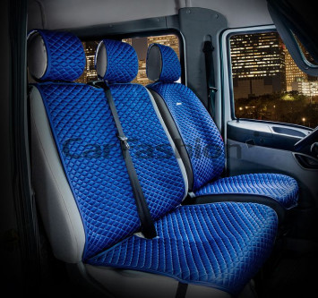 Накидка «PALERMO VAN»  Синий/Синий/Синий (капрон/экокожа)