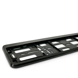 Рамка номера пластик  AVS RN-15  черная (двухсоставная)