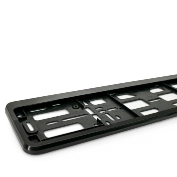 Рамка номера пластик  AVS RN-15  черная (двухсоставная)