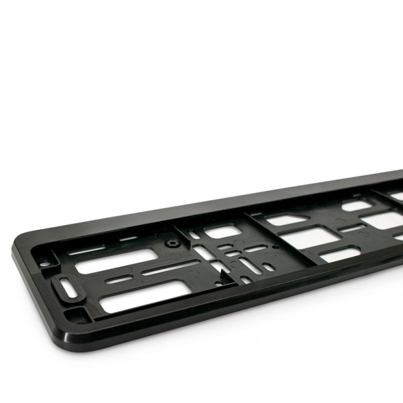 Рамка номера пластик  AVS RN-15  черная (двухсоставная)