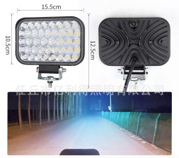 Фара Off Road   SOLAR  ближний свет   42 SMD,  126W, 6000K  (155*105мм)  12-24V