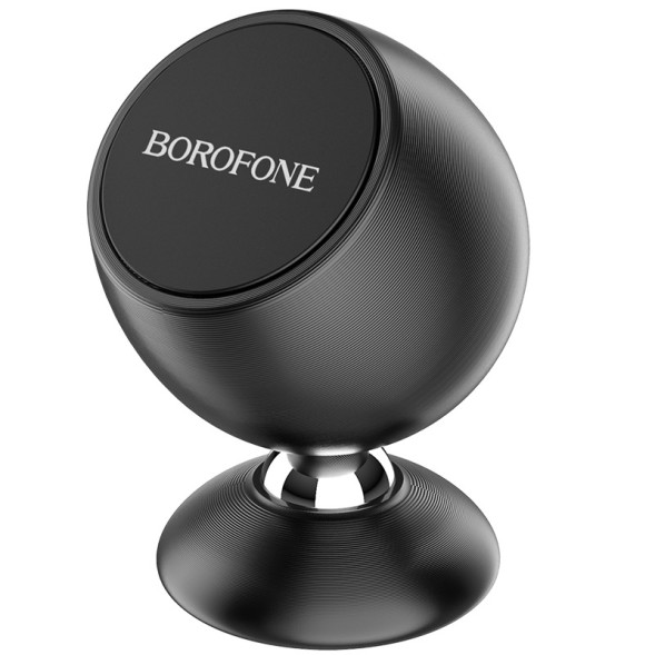 Держатель телефона Borofone  на торпеду (скотч двухсторонний) (усиленный магнит) Черный