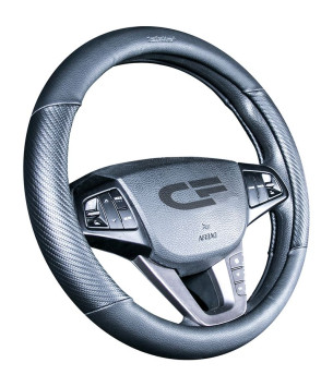 Оплетка на руль   CF  BRUTAL - М, Чёрный/Чёрный