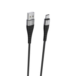 Кабель Borofone  USB - lightning  (25см)  черный BX32