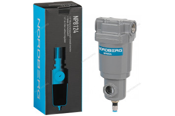 Фильтр воздушный тонкой очистки NORDBERG NP8124 (1/2&quot;, 1000 л/мин, 0,3+0,01 мкм, 15 бар)