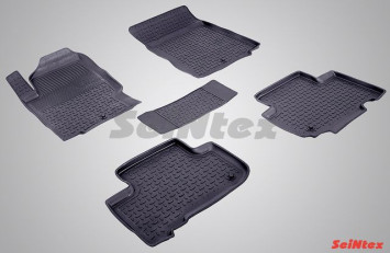 Коврики резиновые   Ssang Yong Rexton III с 2012г.-  БОРТ