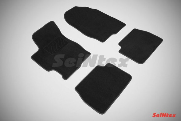 Коврики текстильн. Mazda 6 I 2002-2008г. /компл.4шт./осн.резин./ LUX