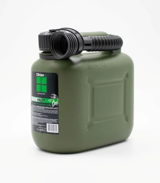 Канистра пластиковая  Oktan   5л (хаки) усиленная с заливным устройством