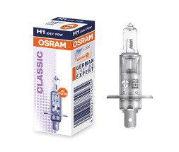 Лампа OSRAM 24V     H1   70W    P14.5s (картон 1шт)