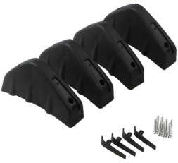 Накладка на задний бампер  клыки 16x6см  черный  (4шт)