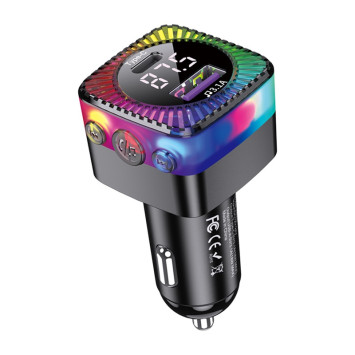 FM - Модулятор Jokade + 1USB, 1 TYPE-C с быстрой зарядкой, PD25W+QC3.0 Bluetooth