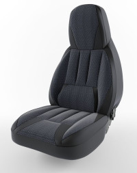 Авточехлы  Hyundai  Accent II с 2000-2006г.  ПИЛОТ ФОРСАЖ жаккард+кож.зам  Серый