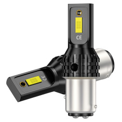 SOLAR  Свет-од  12V  T25  2 SMD Cree 3570  21/5W   BAY15d белый 1200Лм