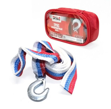Трос буксировочный  &quot;RedMark&quot; лента (4,5 м 3.5 т.) петля/крюк в сумке