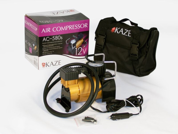 Компрессор  KAZE АC-580 14 A, 35 л/мин, металл. корпус, СУМКА