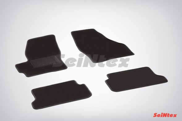 Коврики текстильн. Mazda 6 II 2008-2013г. /компл.4шт./осн.резин./ LUX