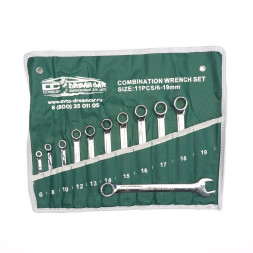 DC Набор ключей 8-19мм  12 предметов, на полотне