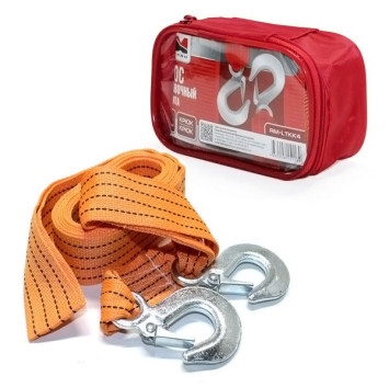 Трос буксировочный  &quot;RedMark&quot; лента (4,5 м 4 т.) крюк/крюк в сумке