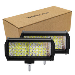 Фара Off Road SOLAR ближний свет 48 SMD, 144W, 4800LM, 6000K (170х80х60мм) пласт. корпус 12V