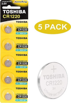 Батарейки Toshiba   круглые CR1220 цена за 5шт.
