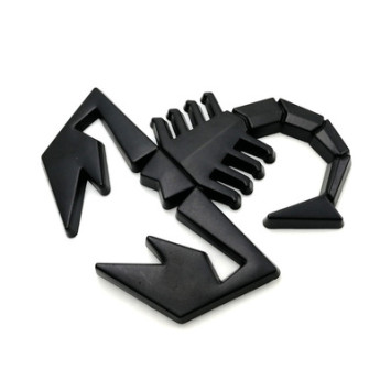 Наклейка 3D   Скорпион  (6,5x6,5см)  Черный