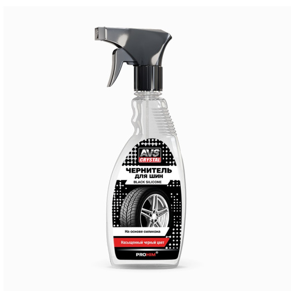AVS  Чернитель шин BLACK SILICONE (триггер) 500 мл