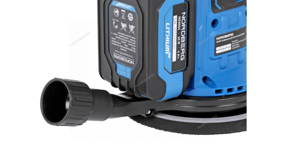 Аккумуляторная шлифовальная орбитальная машина NORDBERG NE436K с регулировкой оборотов (150 мм)